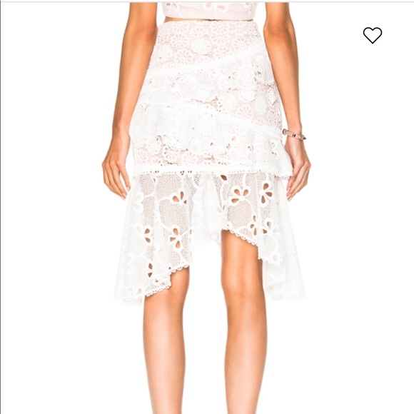 Alexis white lace Nahara skirt XS - Picture 4 of 10